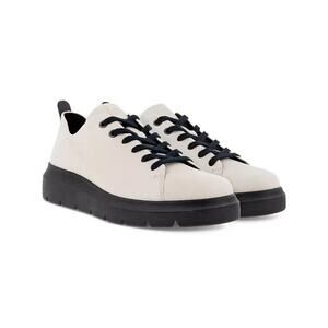 ECCO Women's Nouvelle Lace up Leather Sneakers, Limestone Size 7